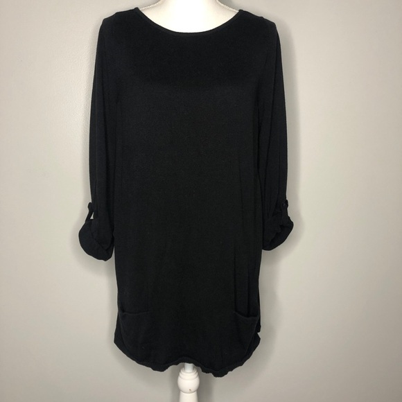 Caslon Roll Sleeve Tunic Sweater Mini Dress with Drop Pockets - Picture 9 of 9